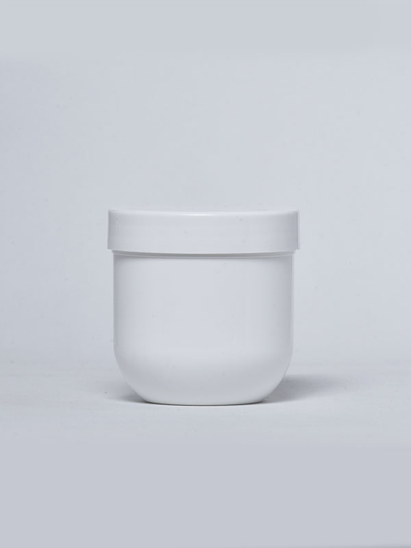 200 GM White PP Cream Jar with Lid and White PP Cap